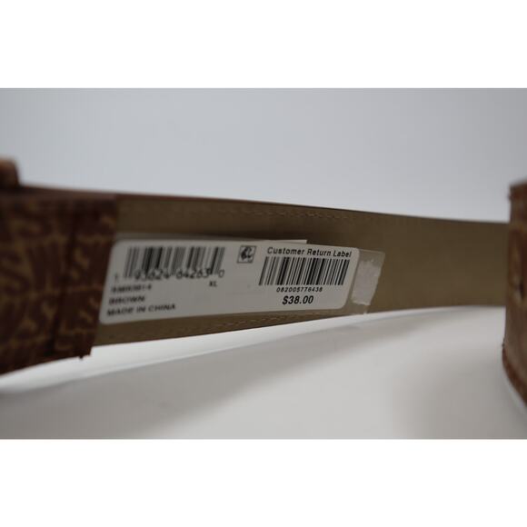 Steve Madden Light Brown and Brown SM Logo Belt Size XL - Picture 3 of 3